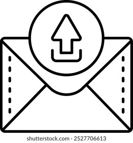 Upload Line vector Icon Design