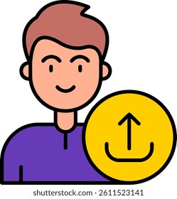 Upload Line vector Icon Design