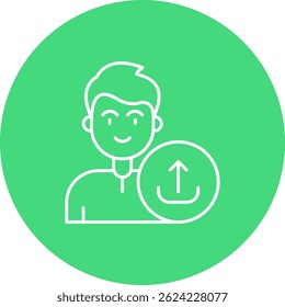 Upload Line vector Icon Design