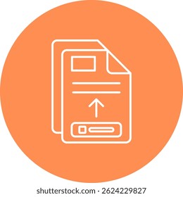 Upload Line vector Icon Design