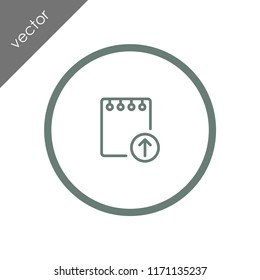 upload notes icon