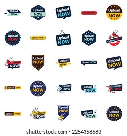 The Upload Now Pack 25 Unique Vector Designs for Your Next Marketing Effort