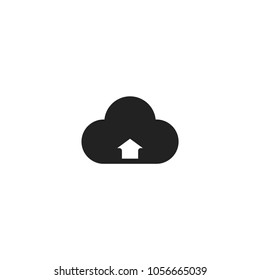 upload on cloud icon. sign design
