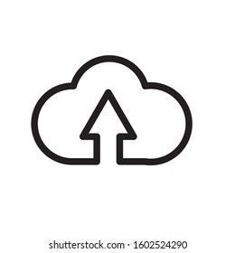 upload  outline icon. linear style sign for mobile concept and web design. Left right arrows simple line vector icon. Symbol, logo illustration.