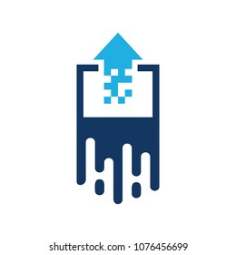 Upload Paint Logo Icon Design