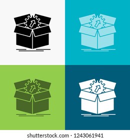 upload, performance, productivity, progress, work Icon Over Various Background. glyph style design, designed for web and app. Eps 10 vector illustration