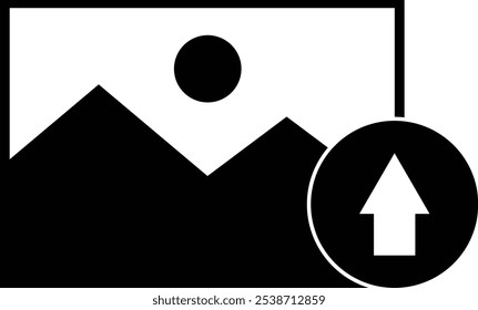 Upload photo icon . Upload image icon . Upload picture icon vector