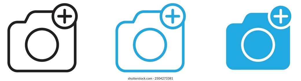 Cargar foto icono Diseño web en Vector