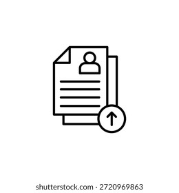 Icono de Perfil del Cargar, Datos de currículum moderno, Documento de usuario