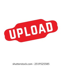 upload Rubber stamp design. VECTOR ILLUSTRATION.