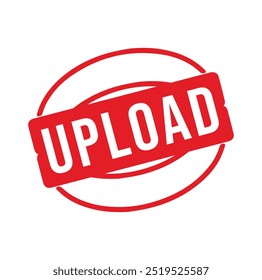 Upload Gummistempel Design. VEKTORGRAFIK