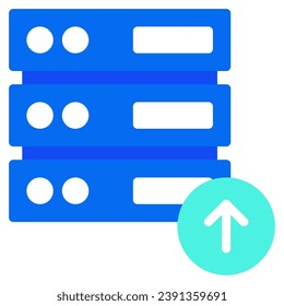 Upload to Server icon illustration for uiux, infographic, web, app, etc
