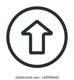 upload and share - minimal line web icon. simple vector illustration. concept for infographic, website or app.