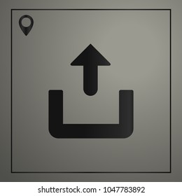 upload sign icon