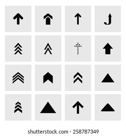 Upload sign icon. up arrow upload icon set. simple pictogram minimal, flat, solid, mono, monochrome, plain, contemporary style. Vector illustration web internet design elements