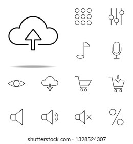 upload sign icon. Web icons universal set for web and mobile