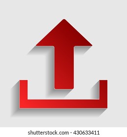 Upload sign illustration