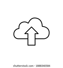 Upload sign vector icon collection. Upload button. Load symbol.