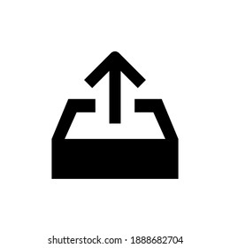 Upload sign vector icon collection. Upload button. Load symbol.
