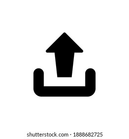 Upload sign vector icon collection. Upload button. Load symbol.