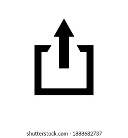 Zeichenvektorsymbol-Sammlung hochladen. Schaltfläche hochladen. Symbol laden.