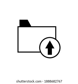Upload sign vector icon collection. Upload button. Load symbol.