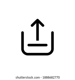 Upload Sign Vector Icon Collection. Upload Button. Load Symbol.