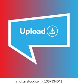 upload sign,label. upload speech bubble. price drop tag sign,banner