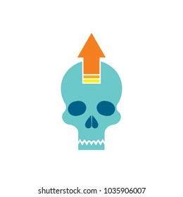 Upload Skull Logo Icon Design