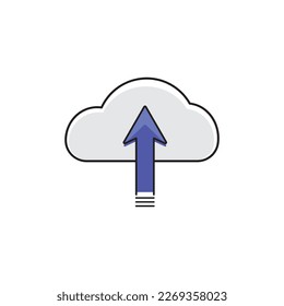 Cargar ilustración vectorial de icono de velocidad 