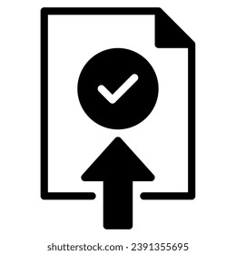 Upload Status icon illustration for uiux, infographic, web, app, etc