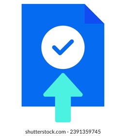 Upload Status icon illustration for uiux, infographic, web, app, etc