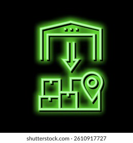 upload from storehouse neon light sign vector. upload from storehouse illustration