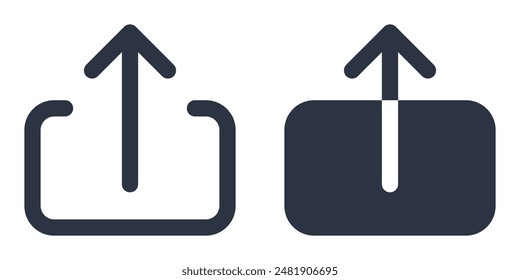 Upload or submit simple icons set designed in filled, outline, line and stroke style