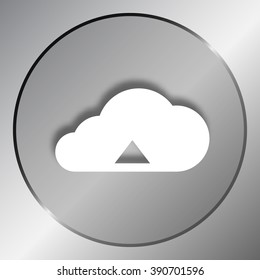 The Upload symbol. Cloud vector icon