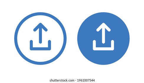Upload symbol vector. Upload button