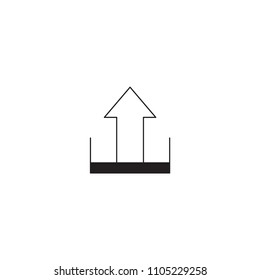 Upload symbol vector icon