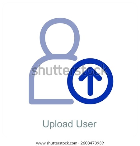 Upload User and profile icon concept