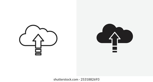 Upload vecor icon set. Stock vector illustrator. EPS 10