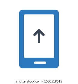 upload vector glyph color icon 