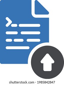 upload vector glyph color icon