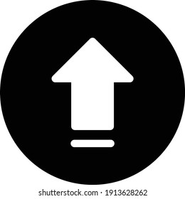 upload vector glyph flat icon