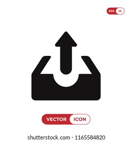 Upload vector icon