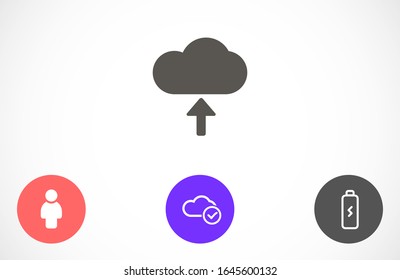  upload vector icon.  