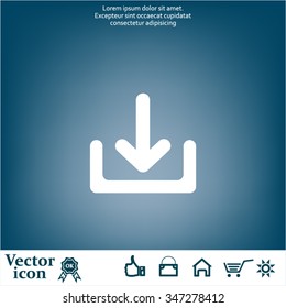 Upload vector icon