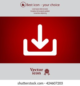 Upload vector icon