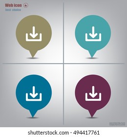 Upload vector icon