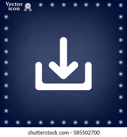 Upload vector icon