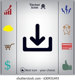Upload vector icon