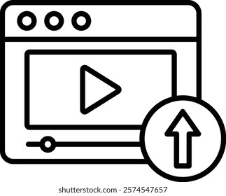 Upload vector icon. Can be used for printing, mobile and web applications.
